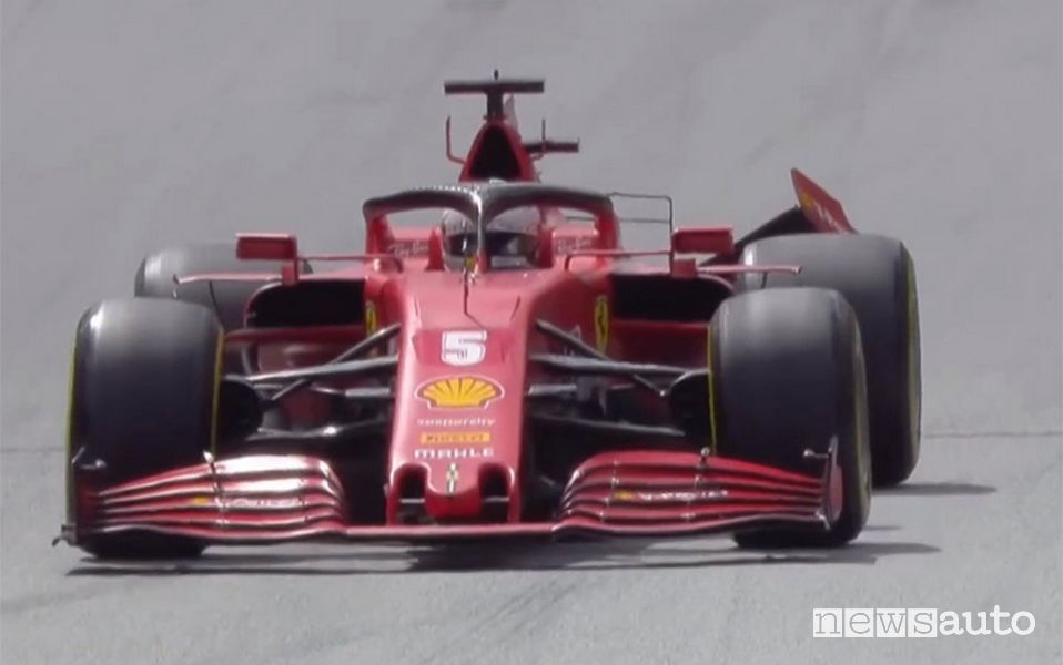 Incidente Ferrari Vettel-Leclerc al Gp di Stiria 2020