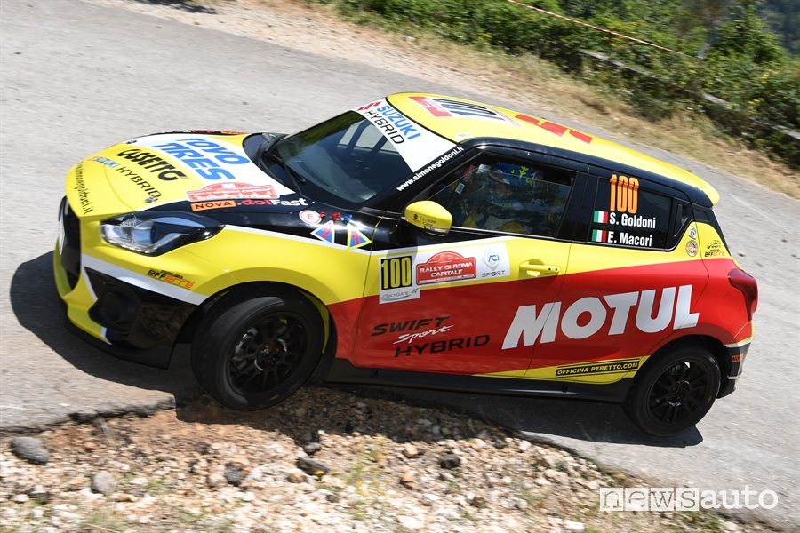 Suzuki Swift Sport Hybrid al debutto al Rally di Roma 2020