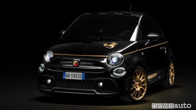 Vista di profilo Abarth 595 Scorpioneoro