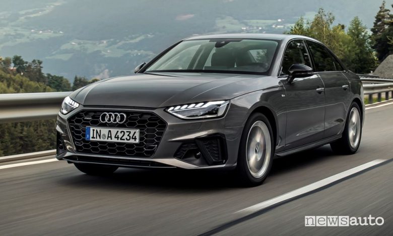Audi A4 benzina e diesel ibrida MHEV