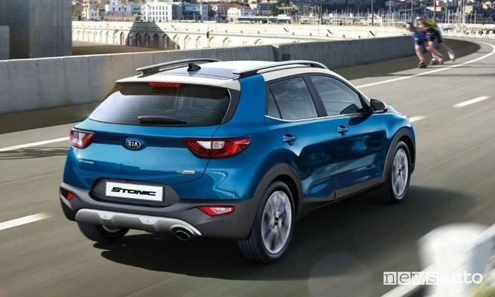 Vista posteriore Kia Stonic