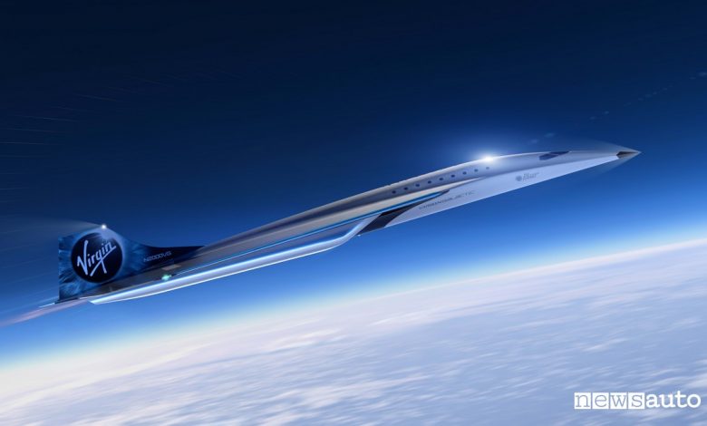 aereo più veloce al mondo jet supersonico virgin galactic