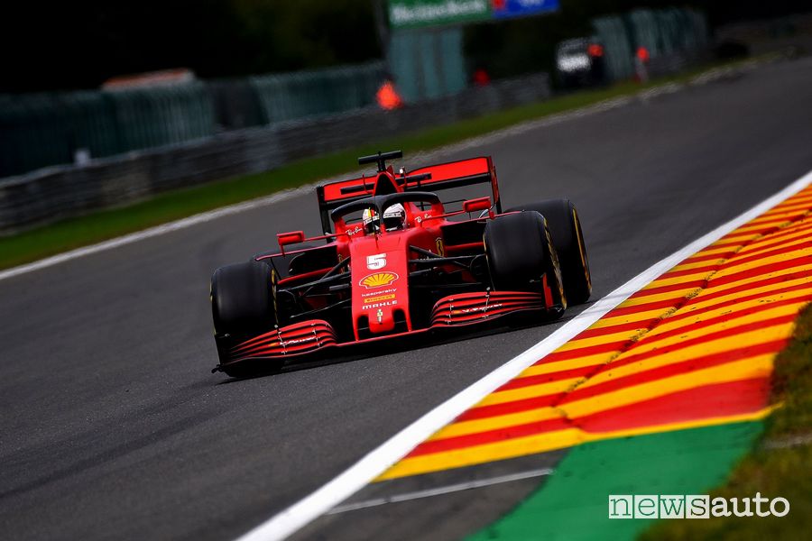 Qualifiche F1 Gp Belgio 2020 Ferrari Vettel