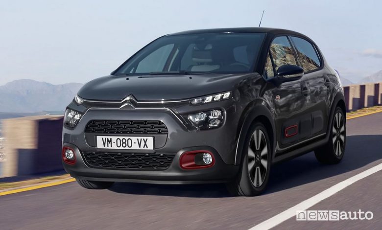 Vista anteriore Citroën C3 C-Series