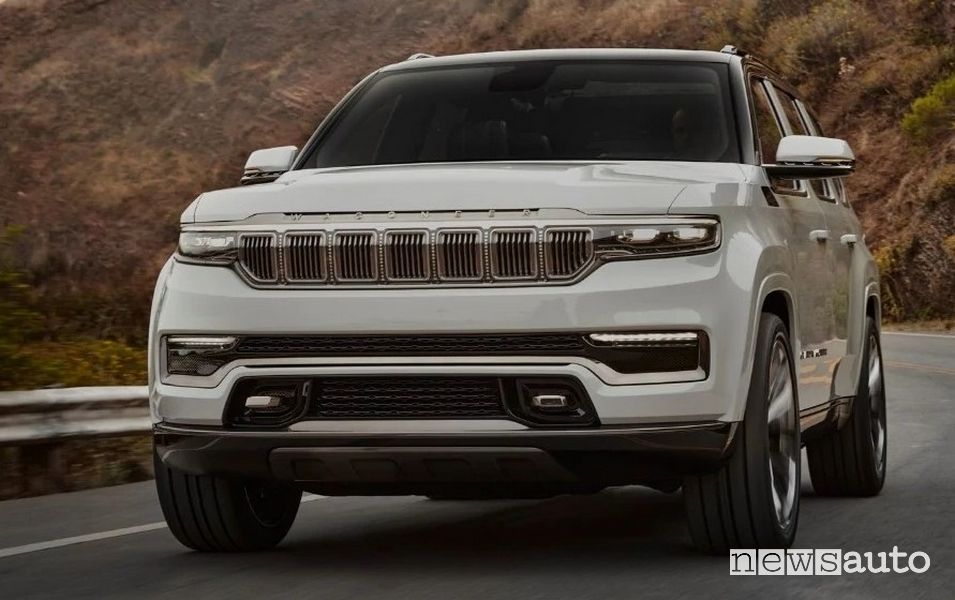 Vista anteriore Jeep Grand Wagoneer Concept
