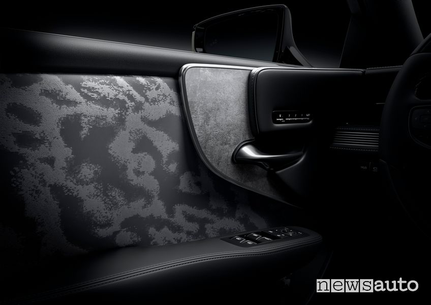 Rivestimento portiera anteriore arte giapponese Nishijin abitacolo Lexus LS