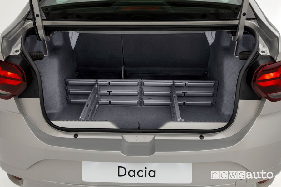 Bagagliaio nuova Dacia Logan