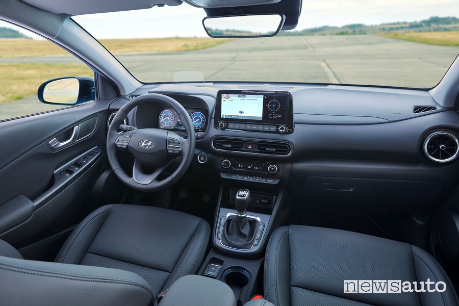Plancia strumenti abitacolo nuova Hyundai Kona 2021