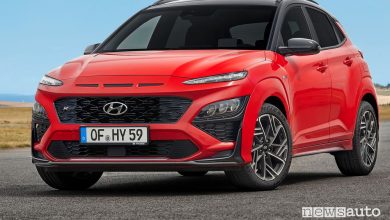 Vista di profilo nuova Hyundai Kona N Line