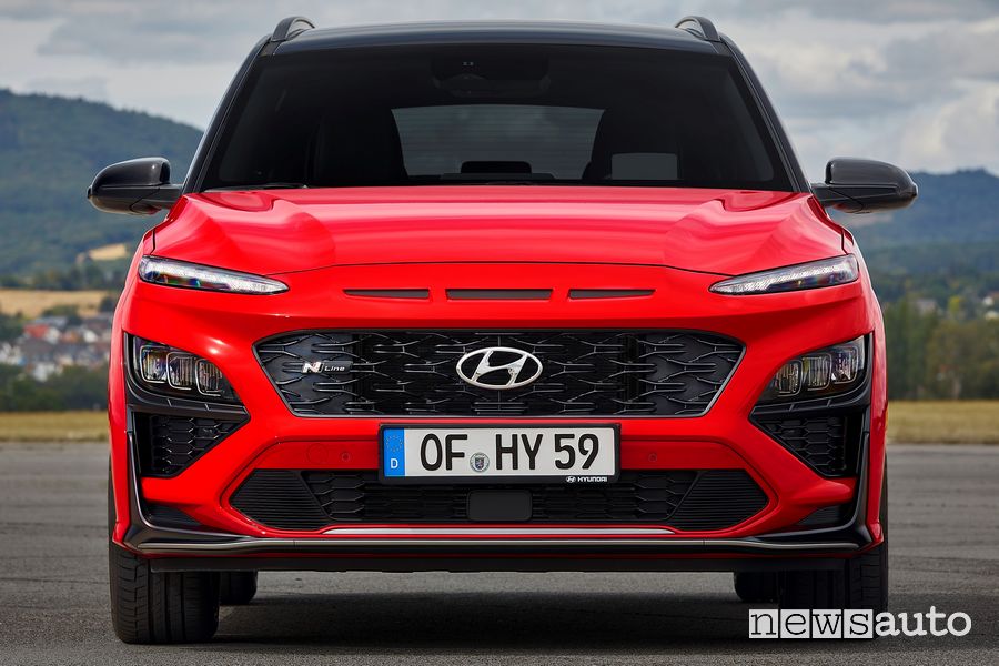 Frontale nuova Hyundai Kona N Line