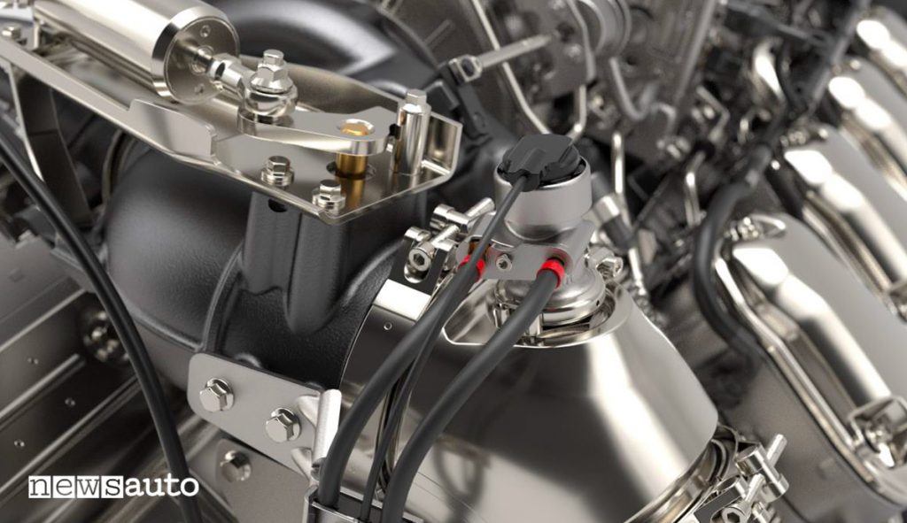 Iniettore AdBlue sul nuovo motore V8 Scania