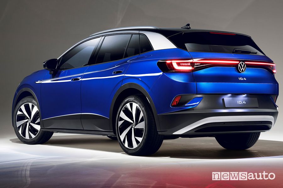 Vista posteriore Volkswagen ID.4 1ST