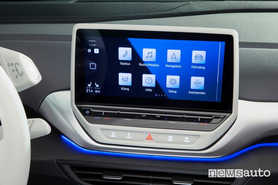 Touch screen da 10" abitacolo Volkswagen ID.4 1ST