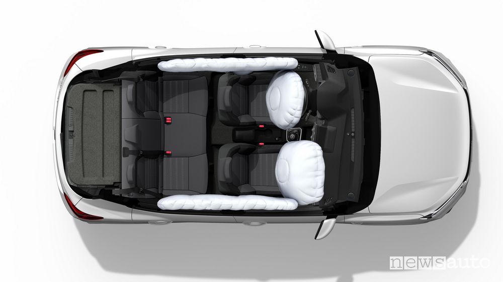 nuova Dacia Sandero è equipaggiata con 6 airbag di serie