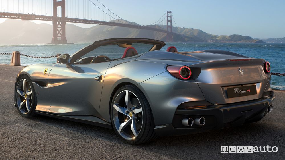Vista posteriore Ferrari Portofino M