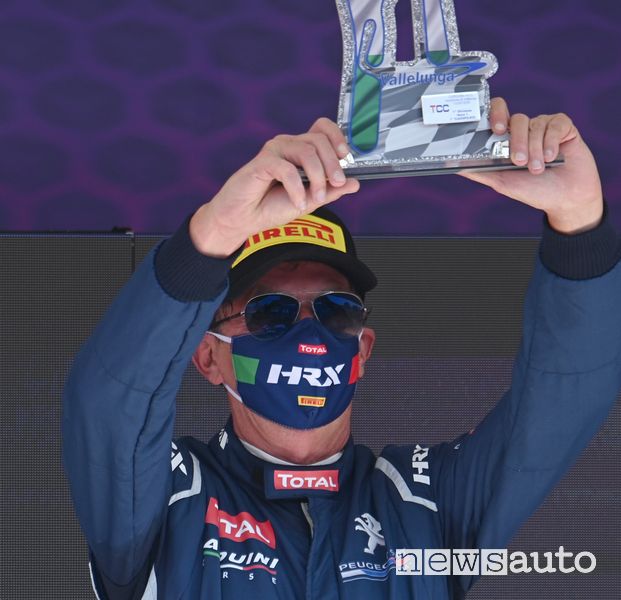 Massimo Arduini sul podio di Vallelunga