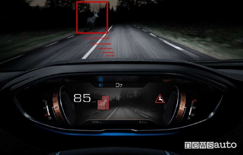 Night vision ADAS Peugeot 3008