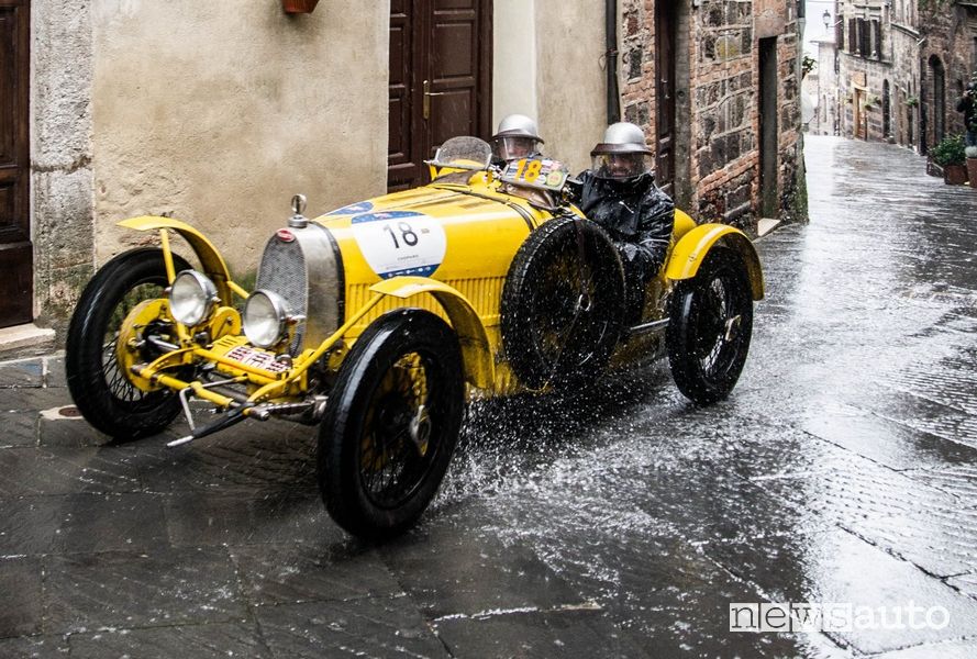 Mille Miglia 2020, com'è andata maltempo pioggia