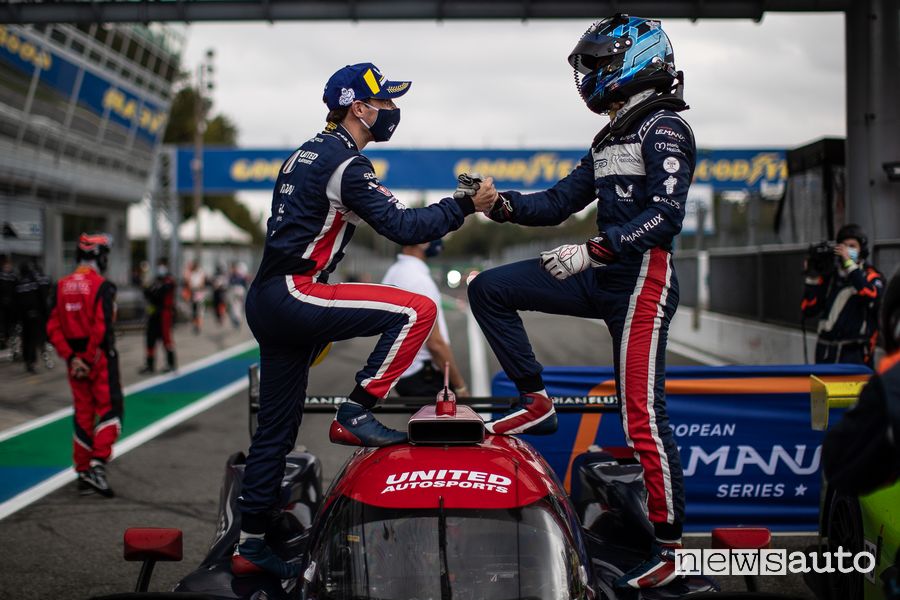 ELMS 4 Ore di Monza 2020 festeggiamenti vittoria Albuquerque-Hanson