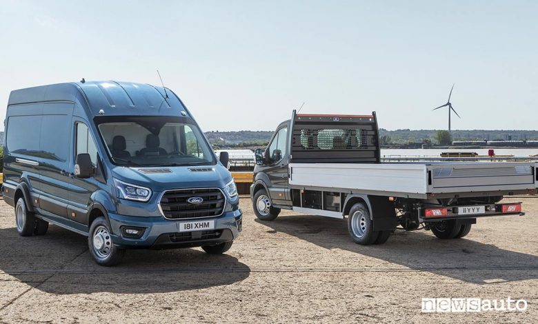 Ford Transit 5 t furgone e cassone