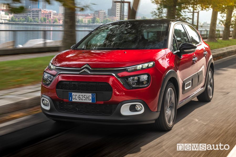 Vista anteriore Nuova Citroën C3