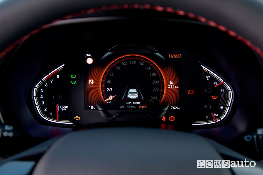 Cruscotto quadro strumenti digitale abitacolo nuova Hyundai i30 N Line