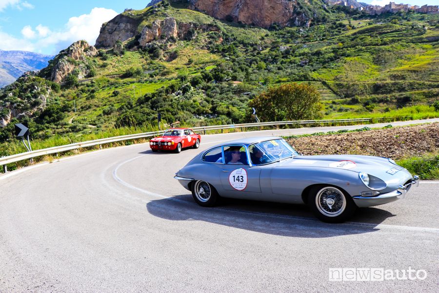 Bianchi/Urbani su Jaguar E Type del 1968 alla Targa Florio Classica 2020