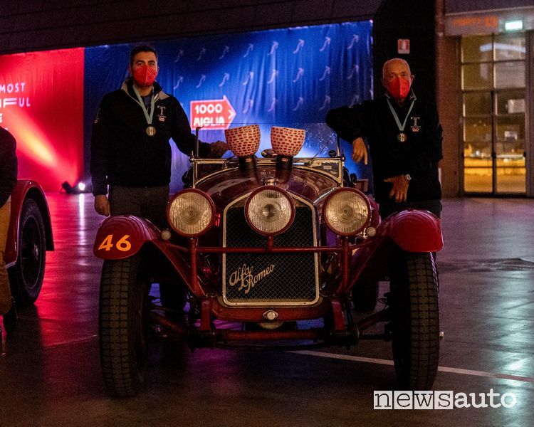 Mille Miglia 2020 vincitori Roberto e Andrea Vesco
