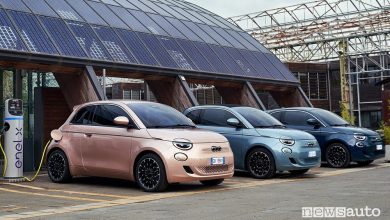 Fiat 500 elettrica, gamma allestimenti e prezzi