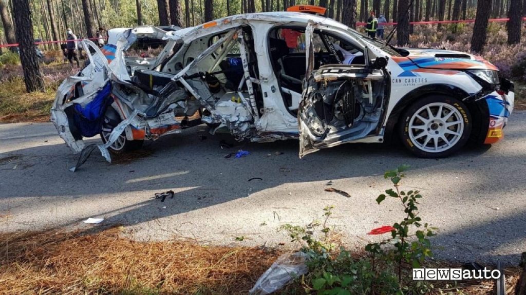 Peugeot 208 incidente mortale portogallo dove la copilota rally laura salvo è deceduta
