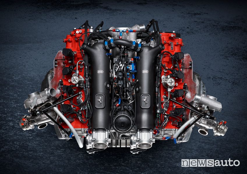 Motore V8 Biturbo Ferrari 488 GT Modificata