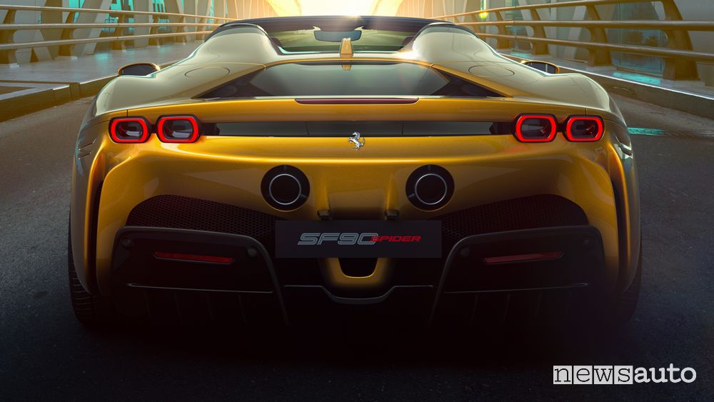 Scarico posteriore Ferrari SF90 Spider