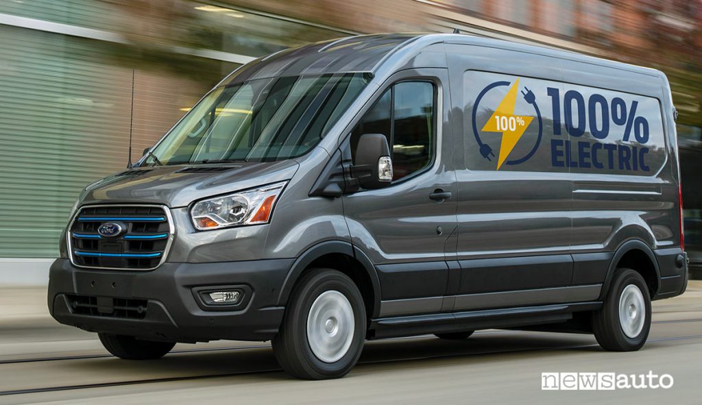 Il Ford Transit elettrico 100%