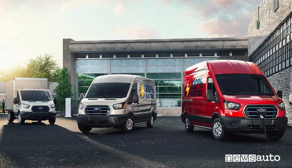 Ford E-Transit elettrico, connettività e gestione flotta