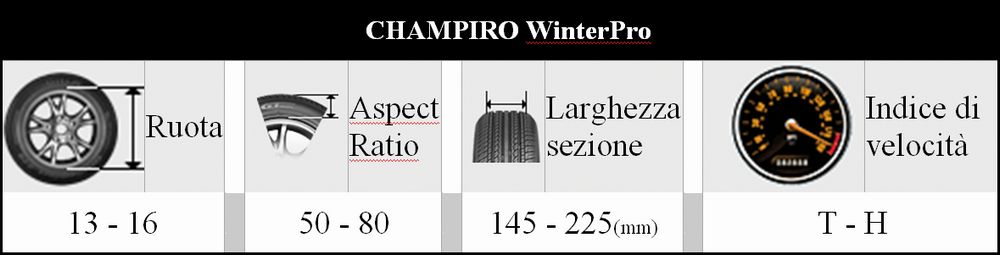 Caratteristiche pneumatico invernale GT Radial Champiro Winterpro