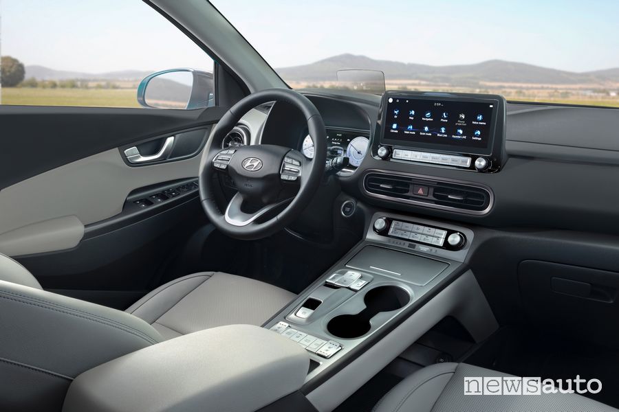 Plancia strumenti abitacolo nuova Hyundai Kona Electric