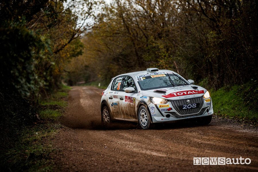 Andreucci/Andreussi su Peugeot 208 Rally 4 all'11° Tuscan Rewind