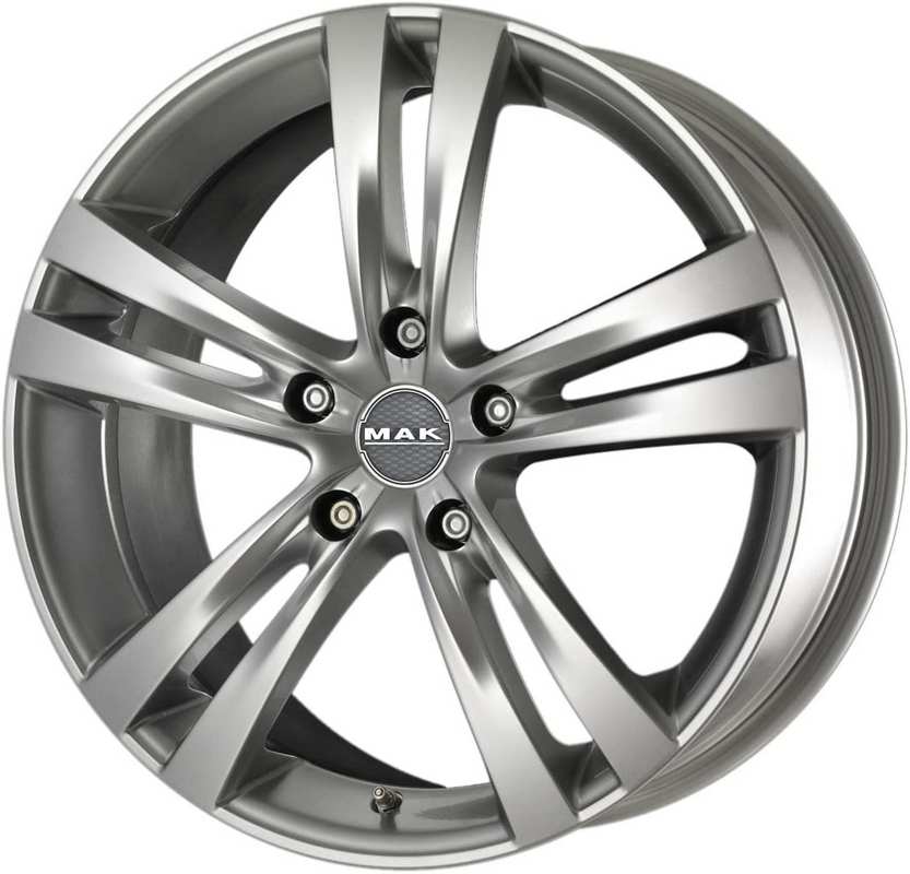 ruota in lega MAK Zenith Hyper silver 6,5jx15”, quindi color grigio argento (prezzo