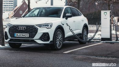 Audi Q3 Sportback 45 TFSI e plug-in in ricarica