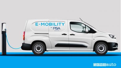 Compact van furgoni leggeri elettrici gruppo PSA
