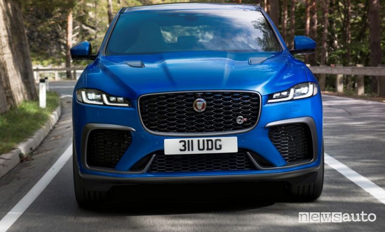 Frontale Jaguar F-Pace SVR