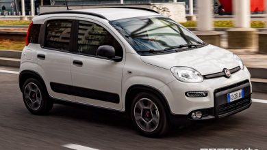 Vista laterale Fiat Panda City Life su strada
