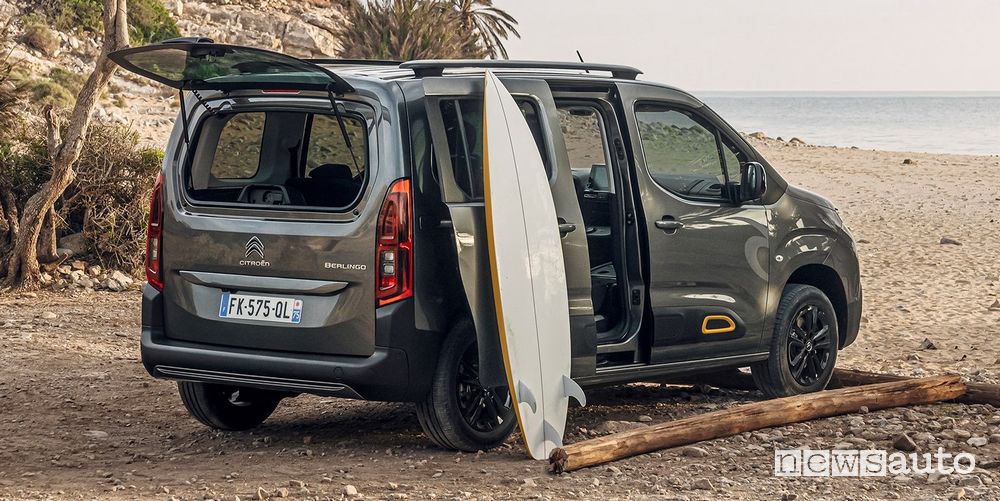 Vista posteriore Citroën Berlingo Rip Curl