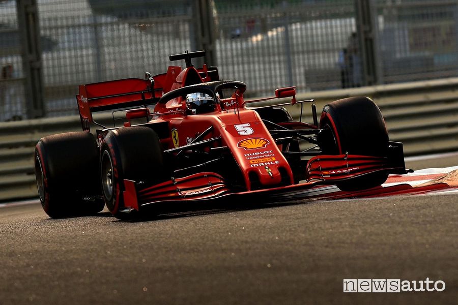 Qualifiche F1 Gp Abu Dhabi 2020 Ferrari Sebastian Vettel