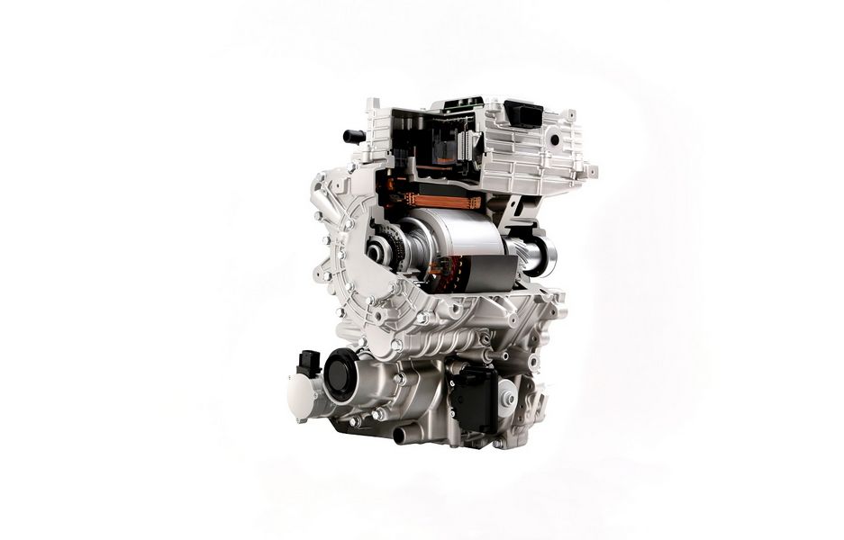 Spaccato motore elettrico nuove auto elettriche Hyundai e Kia