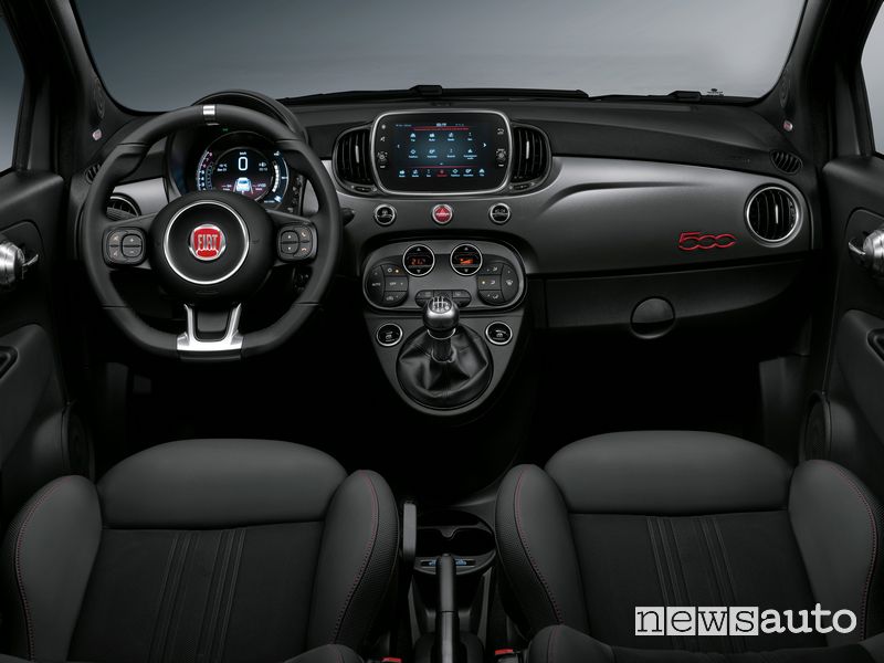 Plancia strumenti abitacolo Fiat 500 Sport