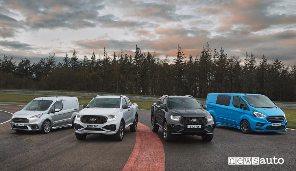 Gamma veicoli commerciali Ford allestiti MS-RT Ford Ranger, Ford Transit Custom, Ford Transit Connect