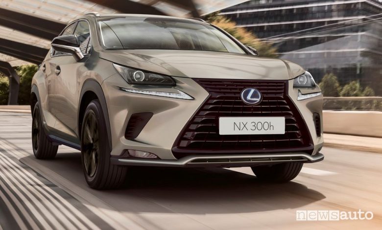Vista anteriore Lexus NX 300h 2021