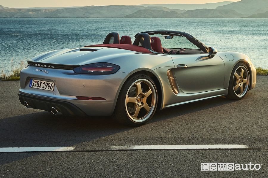 Vista posteriore Porsche 718 Boxster 25 Anni