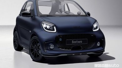 Vista di profilo smart EQ fortwo edition bluedawn